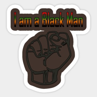 I am a Black Man Sticker